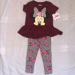Disney Minnie Mouse Infant Outfit Sz 12 Months